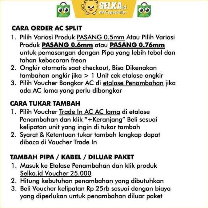 baru ac daikin ftkq25uvm4 inverter 1 pk + pasang 3m - ac hemat putih