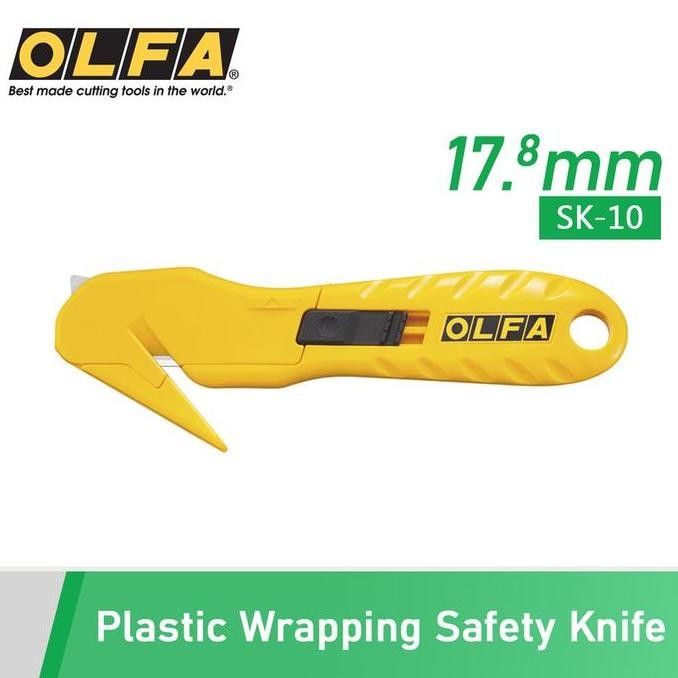 

PISAU POTONG TALI PLASTIK OLFA SK-10 SAFETY KNIFE WRAPPING CUTTER ASLI