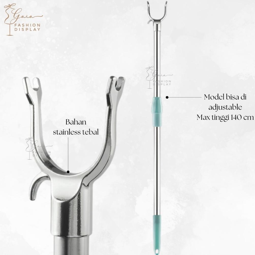 Galah Baju Tongkat Baju Sodokan Baju Galah Besi Sodokan Tongkat Gantungan Baju Besi Premium  Galah B