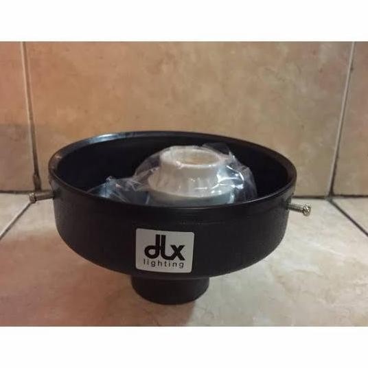 Mounting Kap Hitam Fitting Lampu Taman Dlx