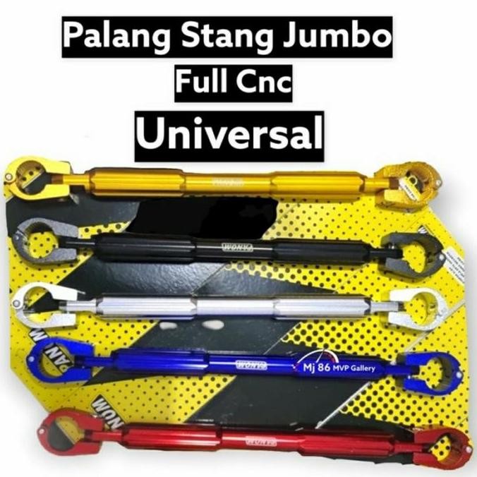 Palang Stabilizer Stang Jumbo Full Cnc Pcx 160 Beat Vixion - Penguat Stang Motor Racing Original