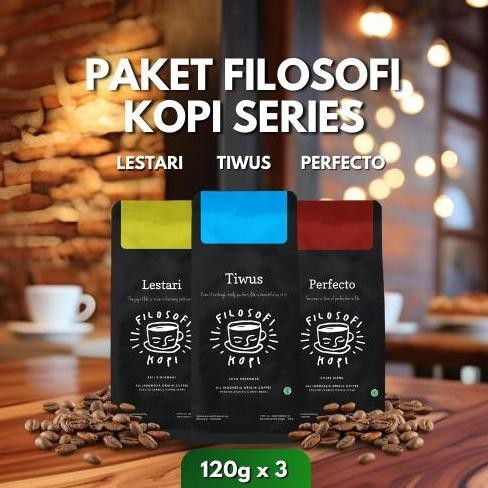 

READY PAKET KOPI FILOSOFI SERIES (TIWUS, PERFECTO, LESTARI) - ROASTED BEANS PREMIUM,