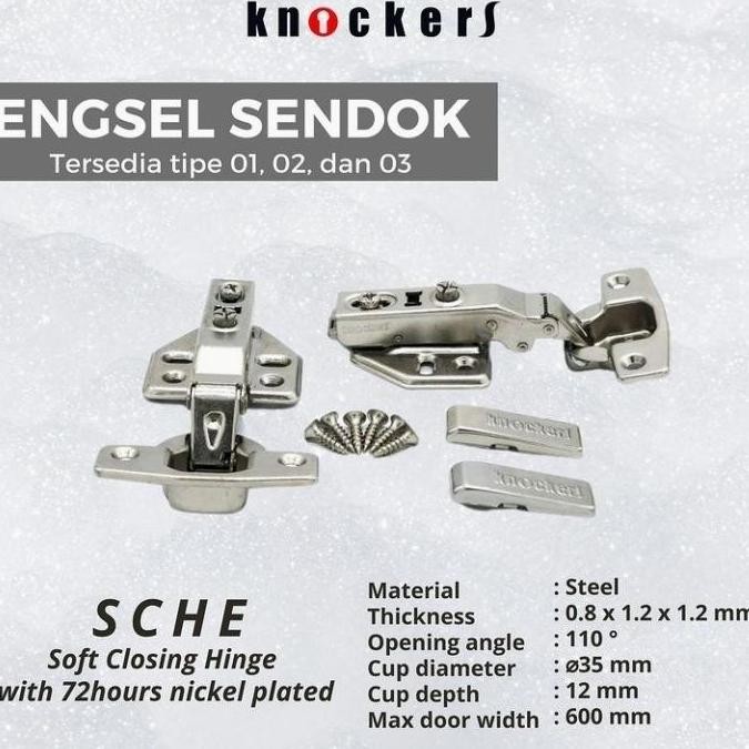 Diskon Engsel Sendok Kaca Knockers Slowmotion Clip On - Lurus, Setengah, Full Bengkok