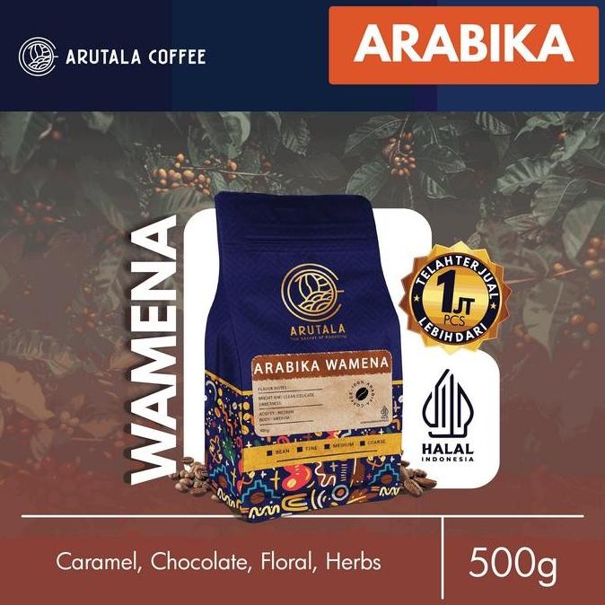 

READY ARUTALA KOPI ARABIKA PAPUA WAMENA 500GR - BIJI KOPI SPECIALTY ROAST BEAN
