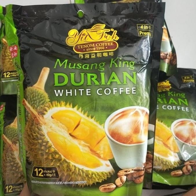 

READY YIT FOH TENOM KOPI MUSANG KING - WHITE COFFEE DURIAN MALAYSIA INSTAN