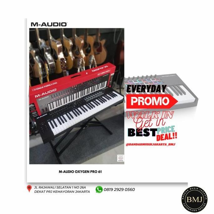 Promo M-Audio Oxygen Pro 61 - Midi Keyboard Controller Original Usb