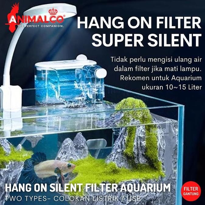 filter gantung akuarium mini usb hanging external filter air ikan aquarium berkualitas