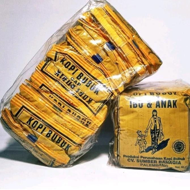 

READY KOPI BUBUK CAP IBU & ANAK PALEMBANG - 10 SACHET BLACK COFFEE ROBUSTA