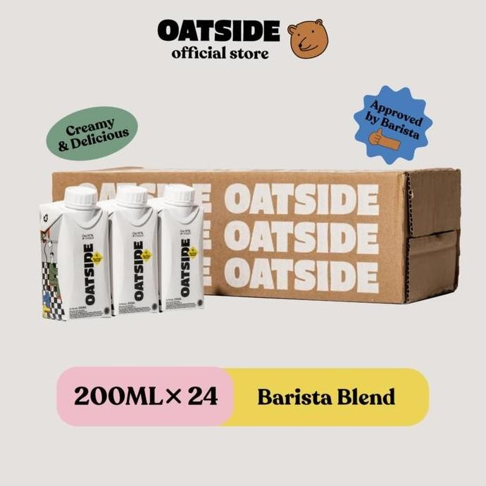 

oatside mini oat milk barista blend 200ml x24 karton susu oat tutup botol berkualitas