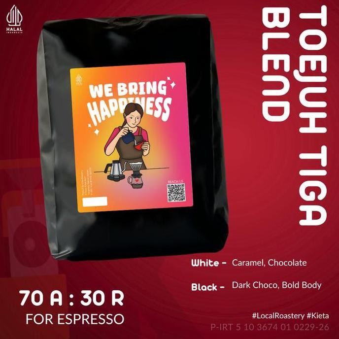 

READY BIJI KOPI ESPRESSO BLEND BINTANG TOEDJOE 1KG | KOMPOSISI ARABIKA ROBUSTA 70/30
