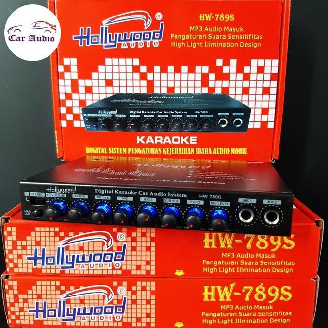 Parametrik Audio Mobil Pre Amplifier Karaoke Usb Equalizer HOLLYWOOD RESTOCK