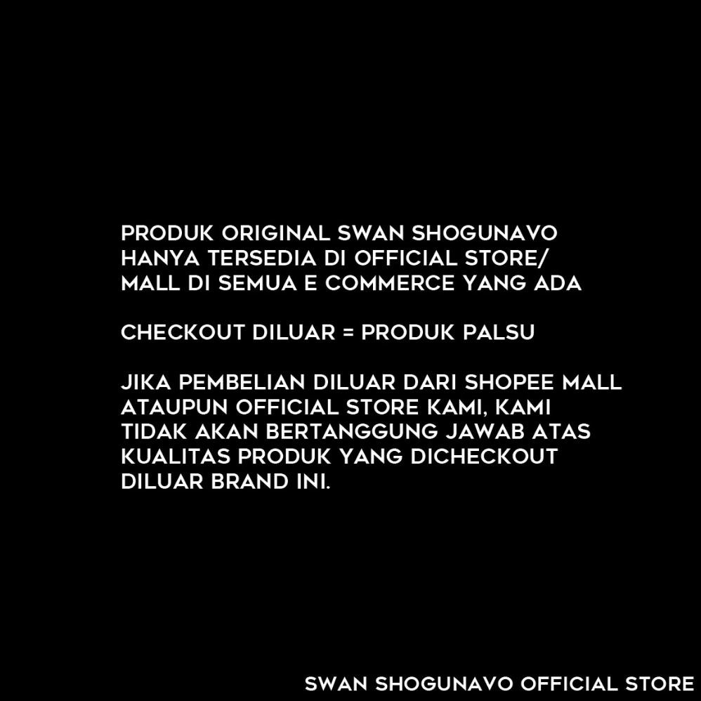Model Baru SWAN SHOGUNAVO Kaos Oblong Pria Swan Brand - Type Premium Hitam ~