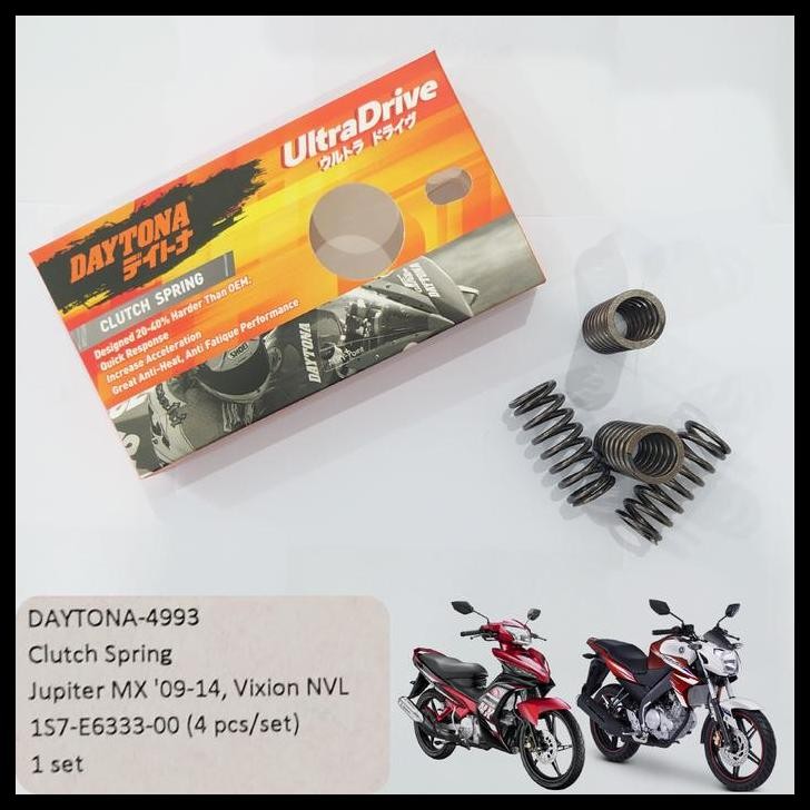TERBARU DAYTONA PER KOPLING 4993 JUPITER MX VIXION NVL TIGER 1 SET (4PCS) 