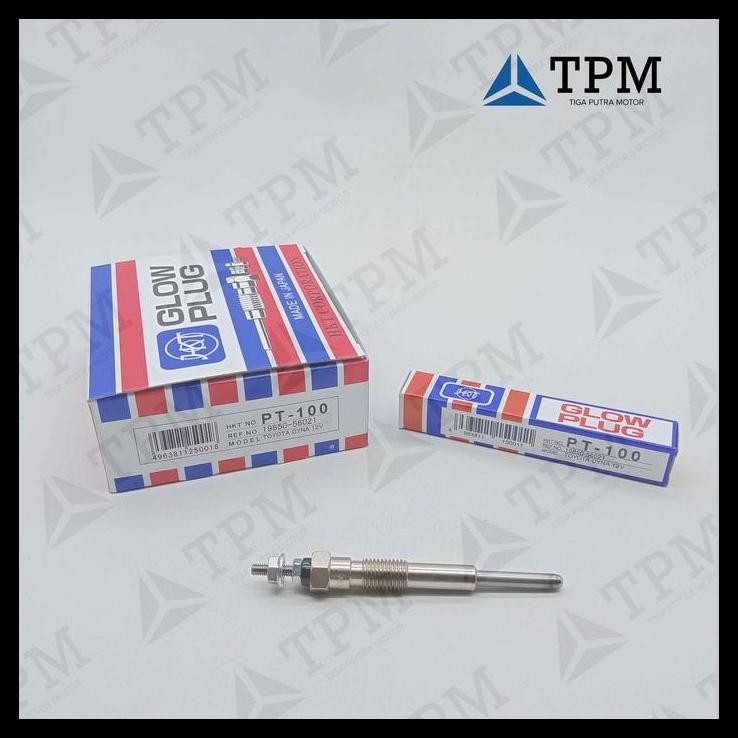 DISKON GLOW PLUG BUSI PEMANAS TOYOTA DYNA BU-30 / DELTA  PT-100 (12V) HKT JAPAN 