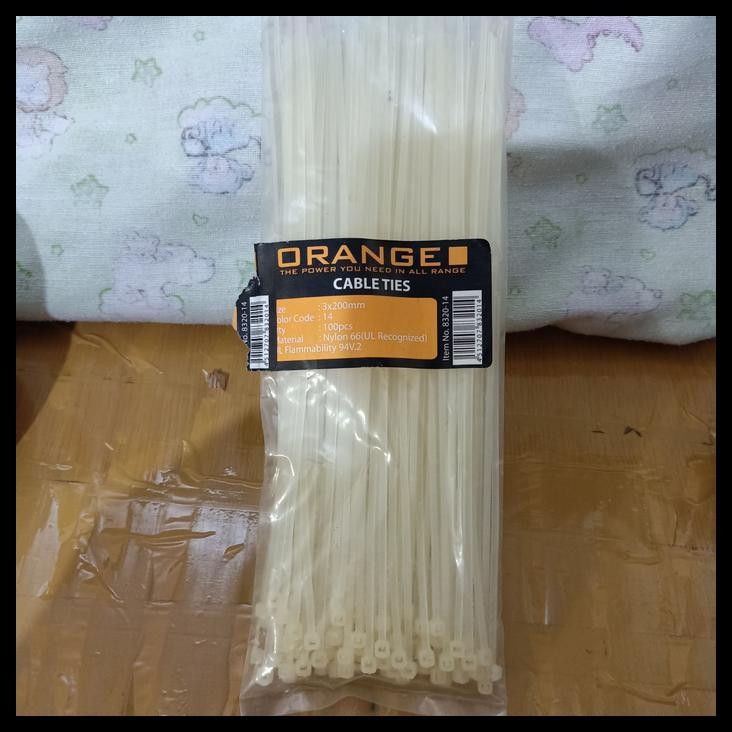 

BEST DEAL TALI TIS/KABEL TIS/CABLE TIS PUTIH 20CM (3 X 200MM) ISI 100 PCS !