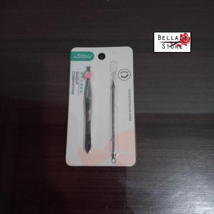 Hot Sale - Pinset + Tusuk Komedo Set Isi 2 / Pinset Komedo Set