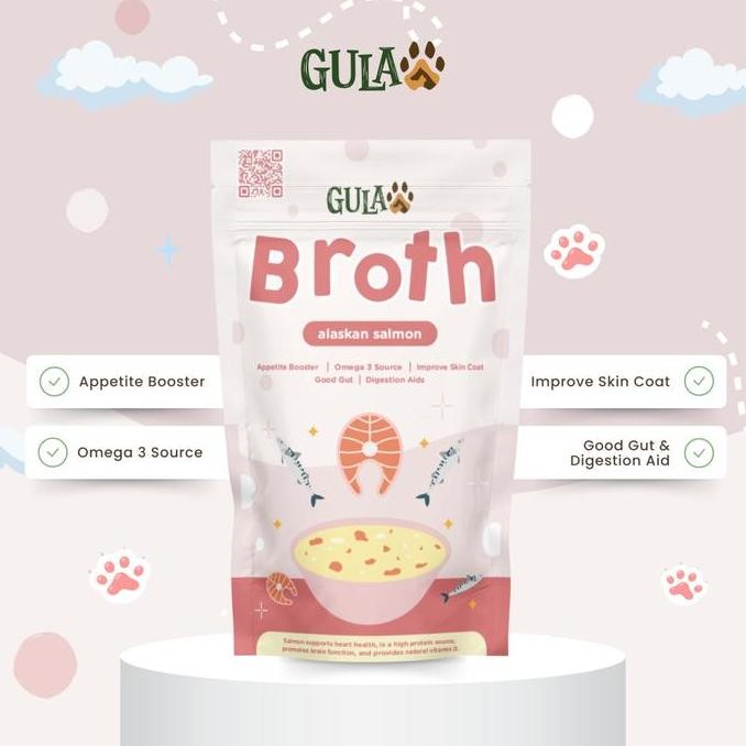 

Original GULAPAWS Bubuk Kaldu Salmon 50gr - Broth Powder Anjing Kucing Food Grade