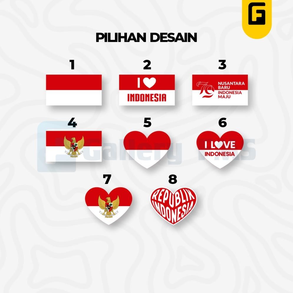 

If56 Stiker Pipi Merah Putih - Stiker Bendera Merah Putih Pipi
