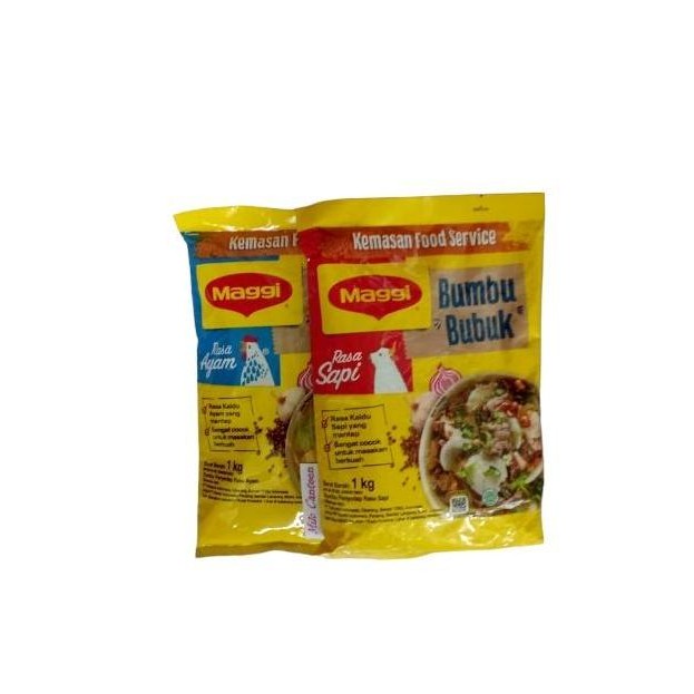 

Original Maggi Chicken & Beef Powder 1kg Bumbu Bubuk Penyedap Rasa Ayam dan Sapi