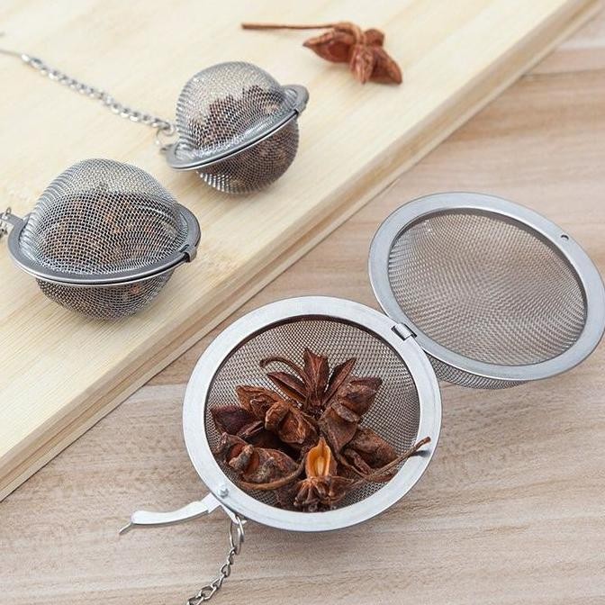 

Filter Saringan Teh Reusable Tea Infuser Strainer 70mm - K520 - Silver IS