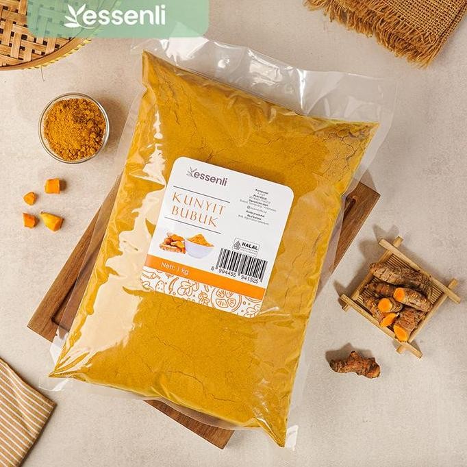 

Original ESSENLI Kunyit Bubuk 1Kg - Turmeric Powder / Kunir Bubuk Rempah Herbal