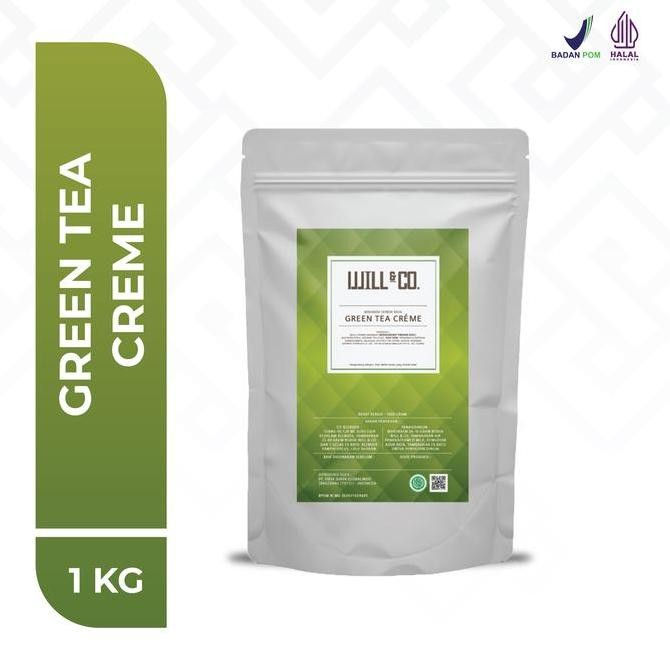 

Original Will&Co Green Tea Creme Powder 1Kg - Bubuk Minuman Matcha Premium