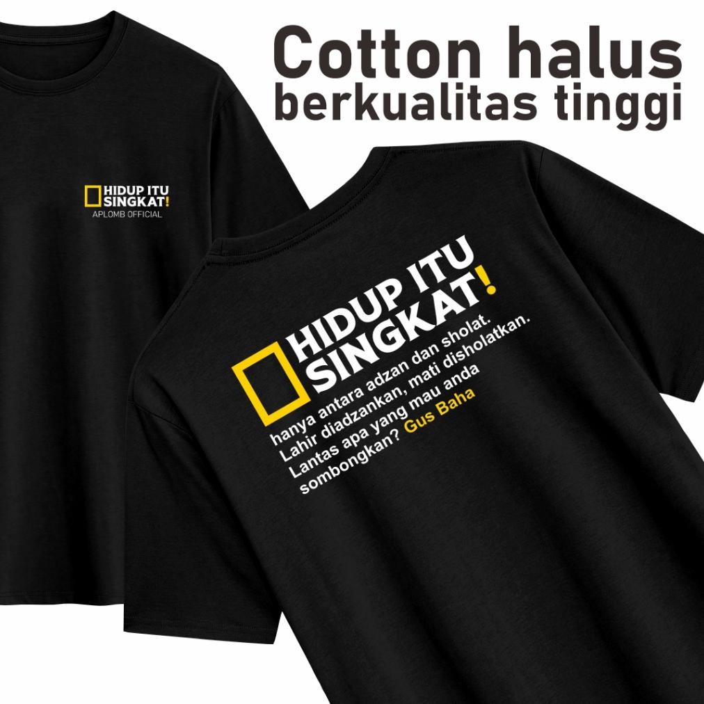 Promo Aplomb Kaos Distro 24S Kata Kata Santri Dakwah Gus Baha