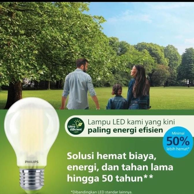 philips led bulb ultra efficient pijar bohlam led 4w 5w 7,5w led cla 4 5 7,5 watt putih kuning