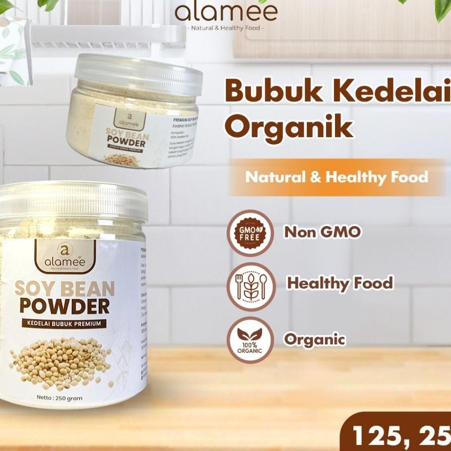 

Alamee Soy Milk Bean Powder Bubuk Susu Kacang Kedelai Murni Tinggi Protein Tanpa Gula 250Gr