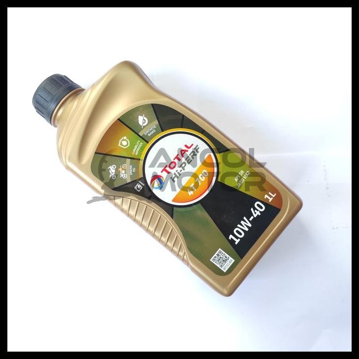 TERMURAH TOTAL OLI MESIN ENERGIES HI-PERF 4T 700 MOTOR SPORT 10W40 1L 