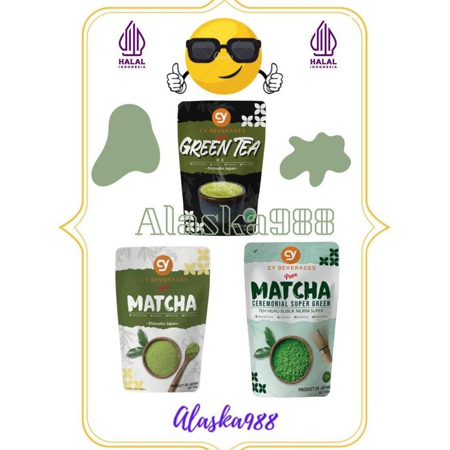 

Original CY Beverages Pure Matcha Ceremonial Powder 100g - Bubuk Teh Hijau Jepang