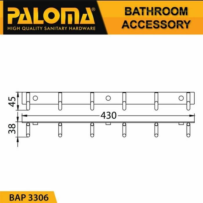 Destello Robe Hook 6 Bap3306 Gantungan Baju Handuk Original Dan Terpercaya