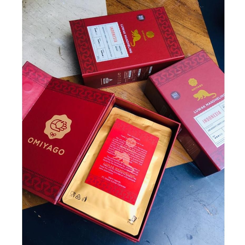 

READY STOCK Kopi Luwak Mandheling Premium Omiyago / Kopi Luwak Mandailing Powder 100gr ORI!