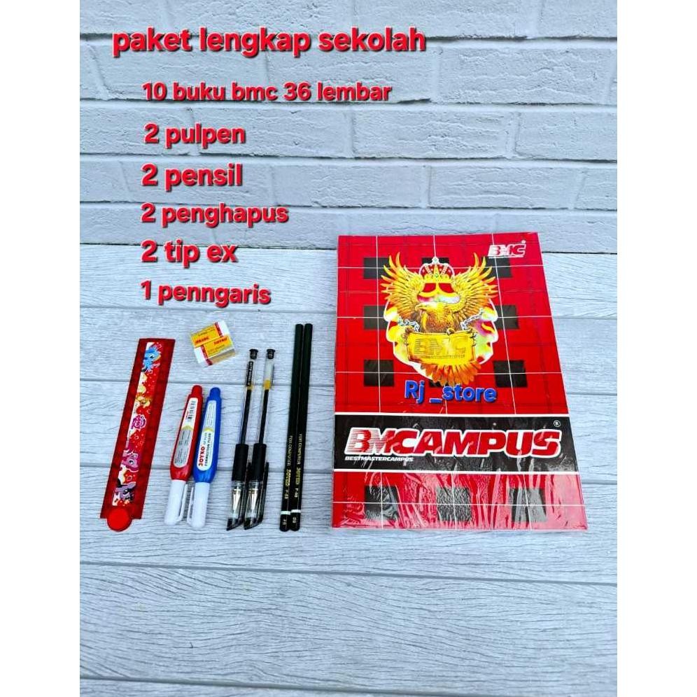 

Ik69 Paket Sekolah Lengkap Dengan 10 Buku Bmcampus, 2 Pulpen, 2 Pensil, 2 Penghapus, 2 Tip Ex, 1 Penggaris Ik69
