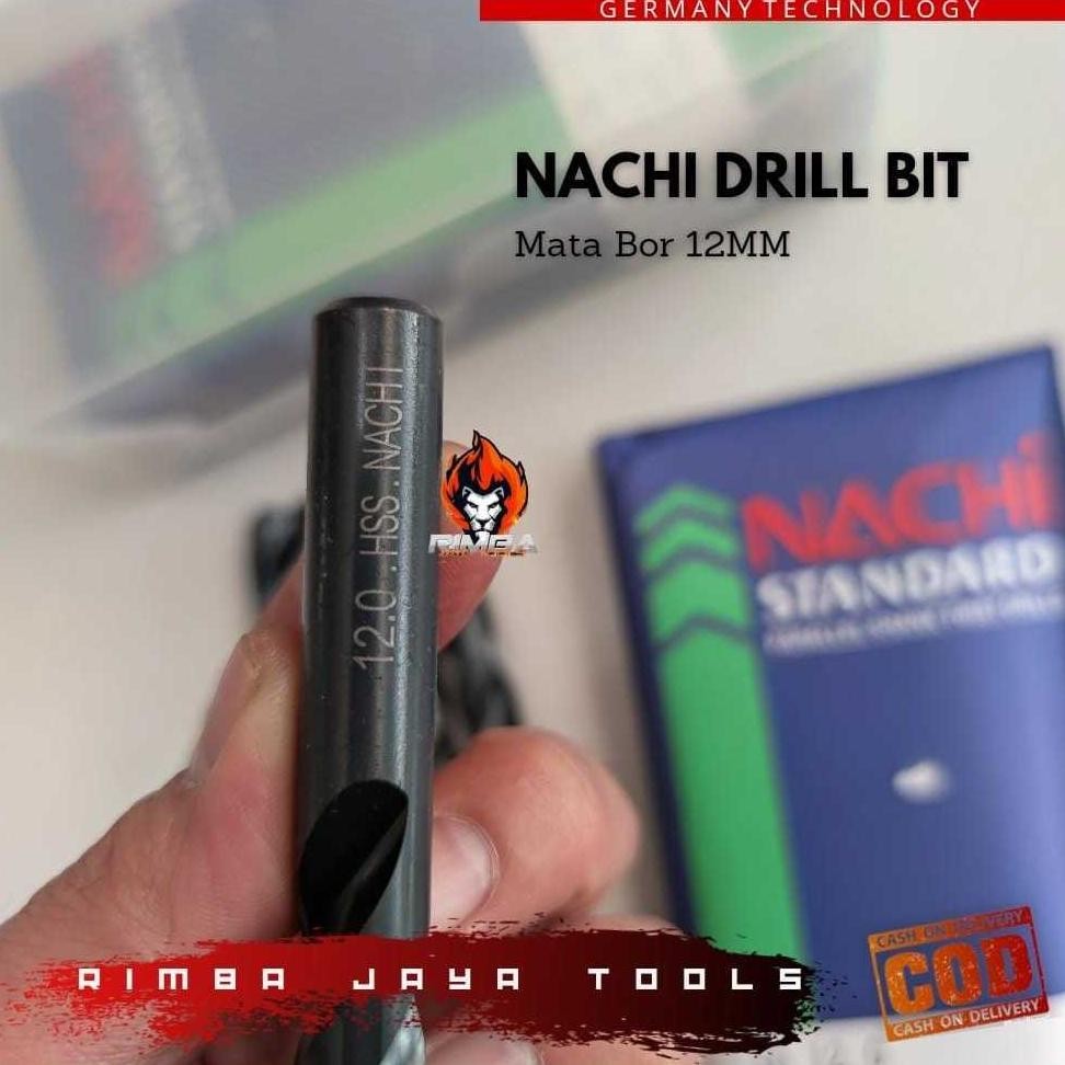 MATA BOR NACHI 12MM BOR BESI/TEMBOK/BETON/KAYU ECERAN