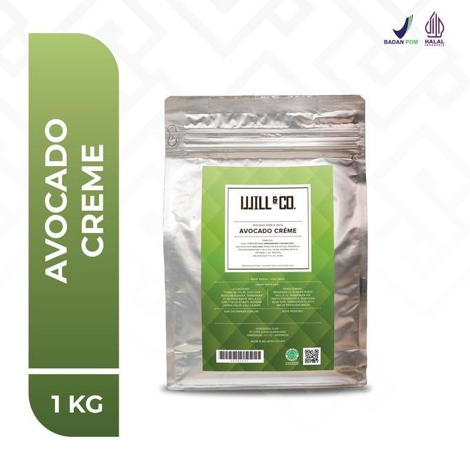 

Original Will&Co Avocado Creme Powder 1Kg | Bubuk Minuman Rasa Alpukat Premium