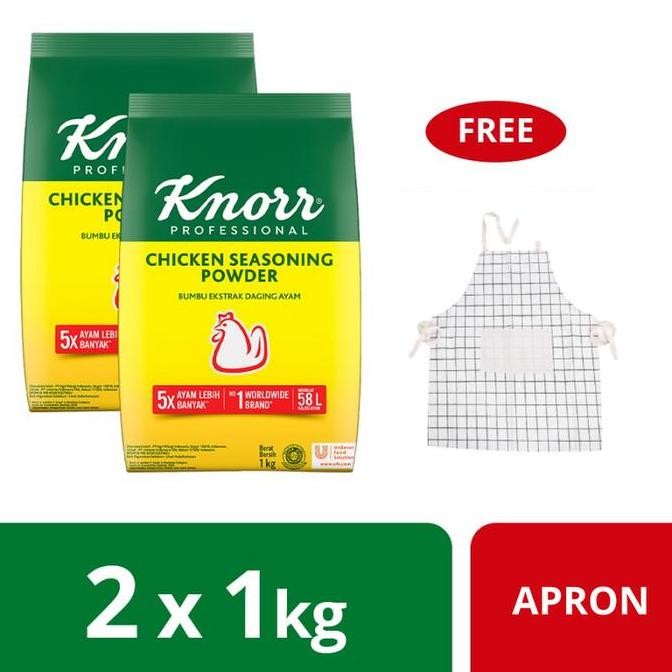 

Original Knorr Chicken Powder Refill 1Kg Twinpack + Free Apron
