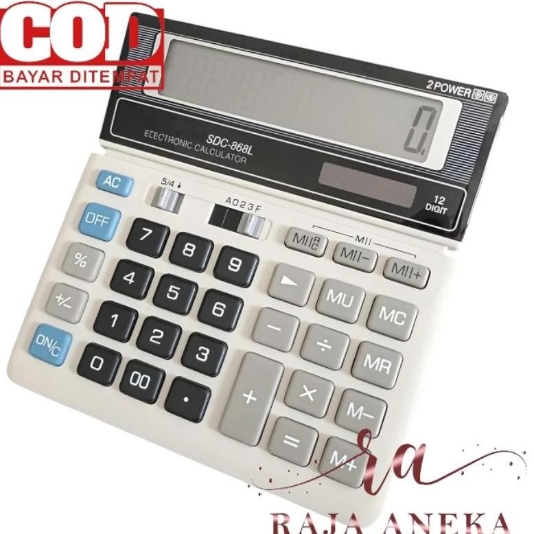 

Calculator SDC-868L - Kalkulator Desktop Meja Kantor SDC 868L 868 RB2