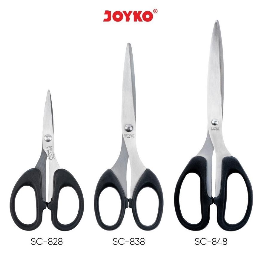 

Gunting Scissors Joyko SC-828 dan SC-838 Stainless RB3