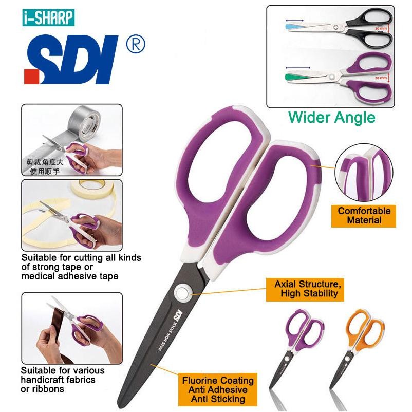 

SDI fluorine coat non sticky scissor gunting anti lengket RB3