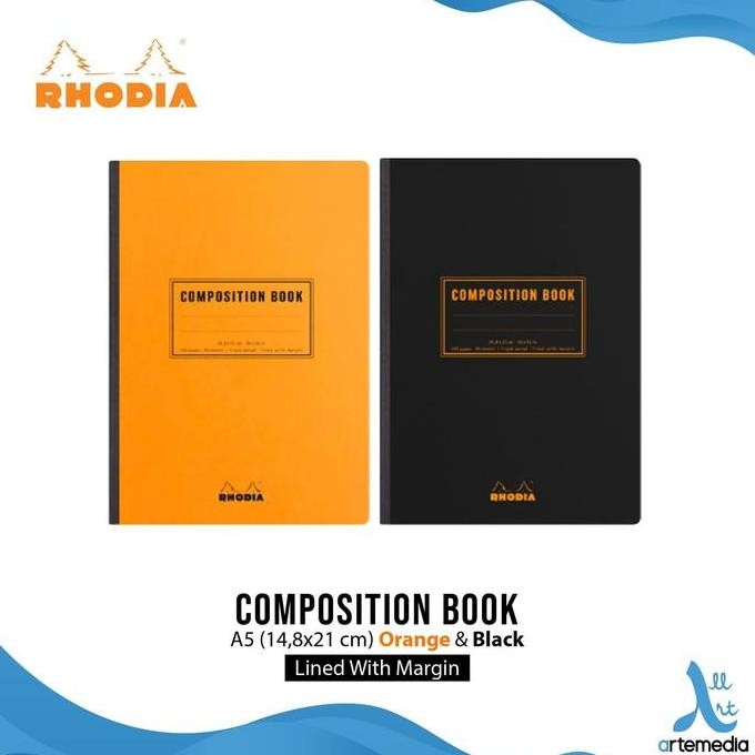 

Buku Catatan Rhodia A5 Lined With Margin Composition Book Notebook
