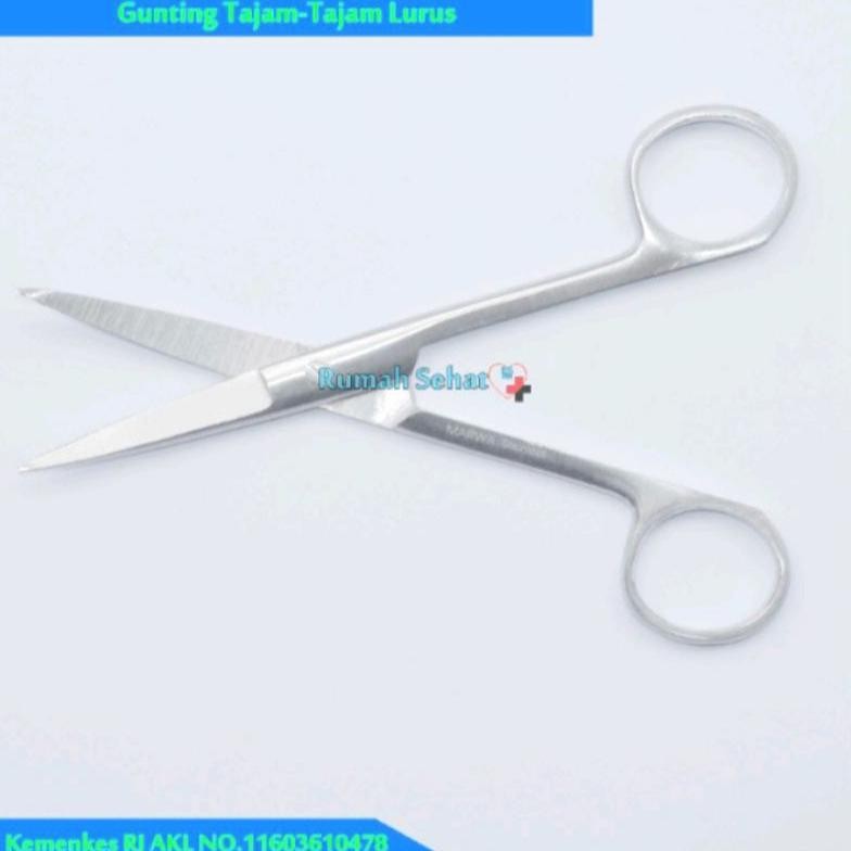 

Gunting Jaringan Gunting Tajam Tajam Lurus 11,5cm Gunting TaTa Lurus 14cm Marwa Operating Scissor Marwa Saffa RB2