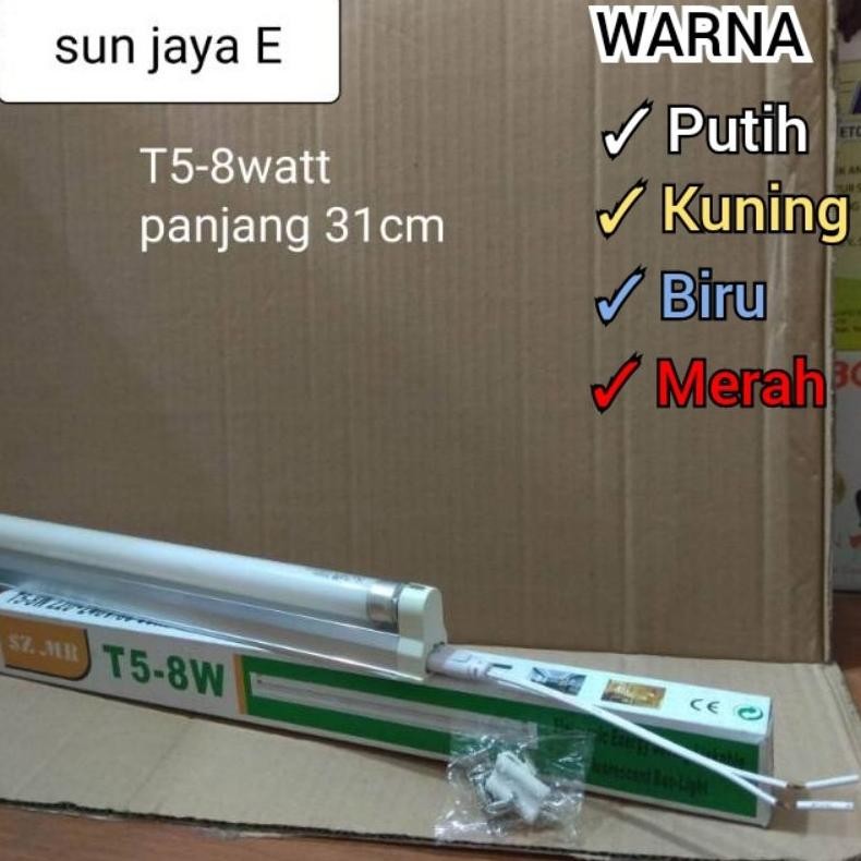 Ready Lampu TL 8watt T5 SZMR Neon Set