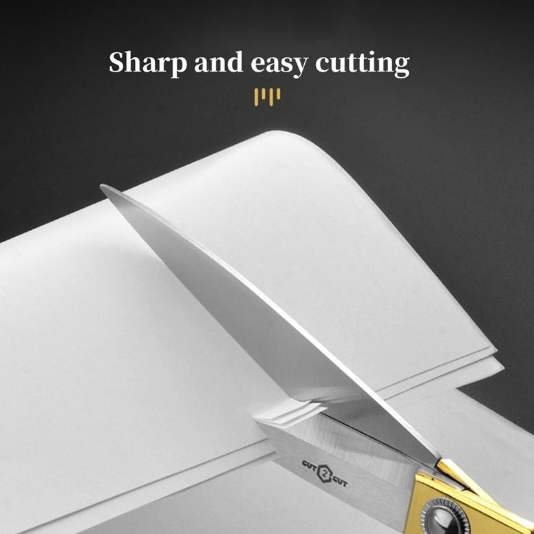 

Gunting Kain / Bahan Luxury QIUDISI Gagang Emas 8,5 Inch, 9,5 Inch 10,5 Inch Gunting Bahan Kain / Gunting Potong Bahan Kain /Tailor Scissors RB3