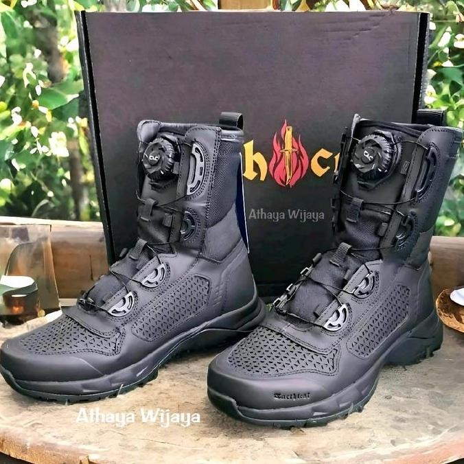 Sepatu PDL Boa Tali Putar Tactical Libra MK2 Original Kulit Asli