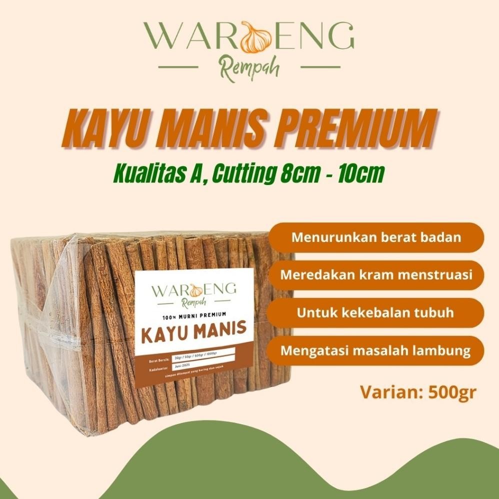 

Kayu Manis 500gr/ Cinnamon Stick / Waroeng Rempah Murah Nugi