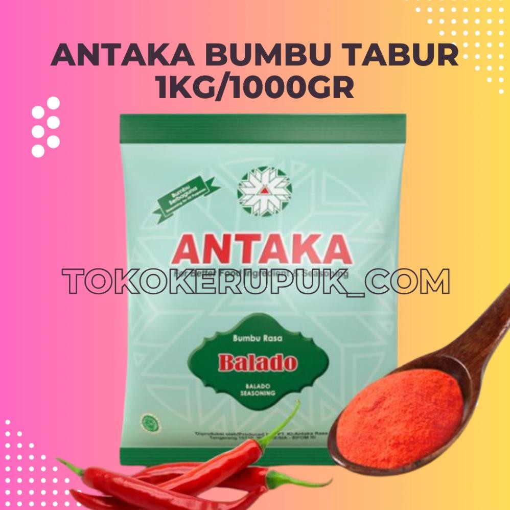 

Antaka Bumbu Tabur 1kg Rasa Balado Pedas Manis Nugi