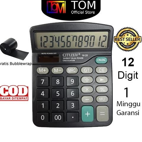 

Kalkulator Citizen M-28 12 Digit - Calculator Check Dual Two Power RB2