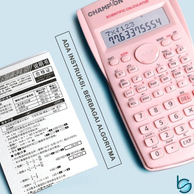 

Kalkulator Sains Untuk Matematika/Fisika/Kimia Warna Lucu Macaron/Calculator Color Function Scientific/Kalkulator 24 Fungsi - Stationary RB2