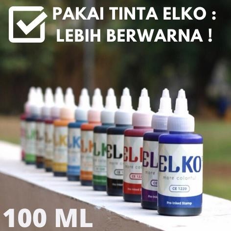 

Tinta Stempel Flash Trodat Otomatis Warna BIRU isi 100 ML ELKO Waterproof RB3